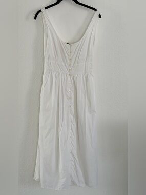 J. Crew White Midi Dress